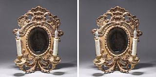 Pair of Rococo Style Electric Wall Sconces