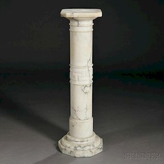 Carved Marble Pedestal
