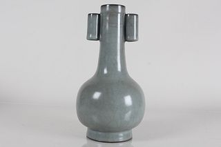 A Chinese Duo-handled Porcelain Fortune Vase 