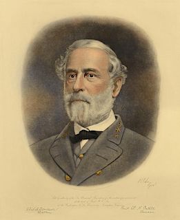 Robert E. Lee Memorial Engraved Portrait, 1870