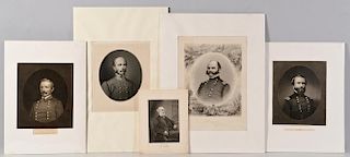 Prints of 5 Civil War Generals