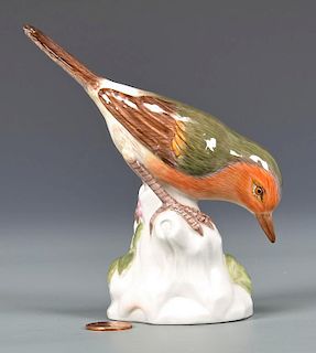 Meissen Porcelain Sparrow Figurine