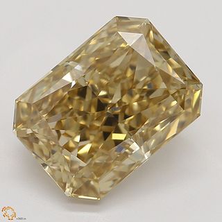 2.03 ct, Natural Fancy Brown Yellow Even Color, VVS1, Type IIa Radiant cut Diamond (GIA Graded), Appraised Value: $37,500 
