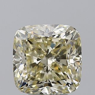 4.51 ct, Natural Fancy Light Brownish Yellow Even Color, VS1, Cushion cut Diamond (GIA Graded), Appraised Value: $66,200 