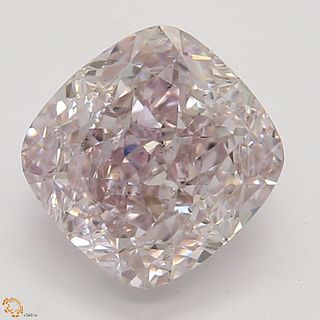 1.08 ct, Natural Fancy Brownish Purplish Pink Even Color, SI1, Cushion cut Diamond (GIA Graded), Appraised Value: $153,300 