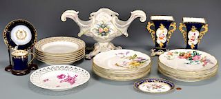 Large Grouping of European Porcelain