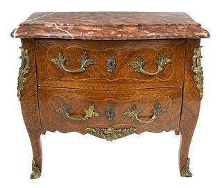 Miniature Louis XV Style Bombe Chest of Drawers