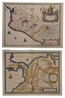 Blaeu - Two Maps of Central and South America