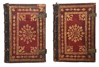 Two Volumes 18th Century Papal Tomes