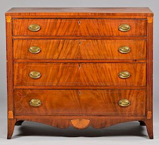 East TN Federal Inlaid Chest of Drawers