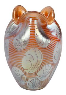 Loetz "Argus" Iridescent Art Glass Vase