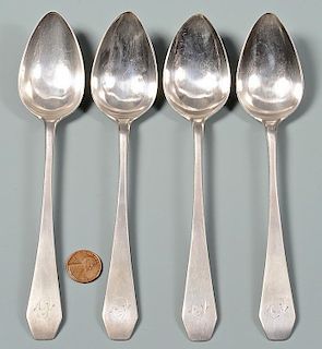 4 Fleshart TN Coffin End Spoons