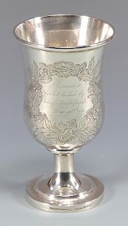 KY Coin Silver Presentation Chalice, Garner and Winchester