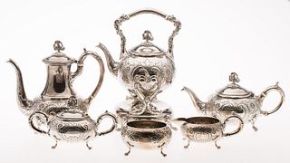 4777414: Six Piece Sterling Silver Tea and Coffee Service KL7CQ