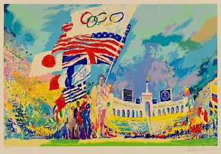 LeRoy Neiman Serigraph, Olympics Opening Ceremony