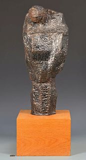 Abstract metal sculpture