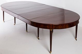 4542854: Louis XVI Mahogany Extension Dining Table, late 18th Century KL5CJ
