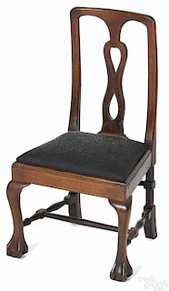 Georgian style mahogany child's chair, 19th c., 25'' h.