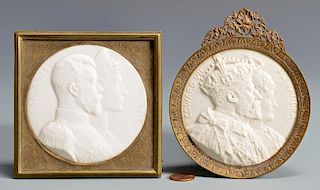 2 Sevres Plaques of Royal Couples