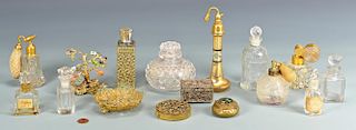 Collection Perfume Bottles and Filigree, Enamel Items