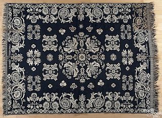 New Jersey Jacquard coverlet, dated 1843, inscribed Cornelia Jersey, 68'' x 94''