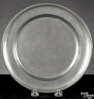 Two Philadelphia pewter deep dishes, ca. 1800, bearing the touch of Thomas Danforth III