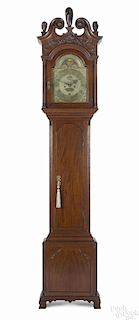 Philadelphia Chippendale mahogany tall case clock, ca. 1770