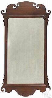 Chippendale mahogany looking glass, late 18th c., 43'' h.