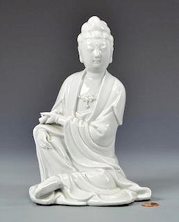 Chinese Blanc de Chine porcelain figure