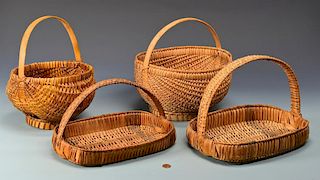 4 Cherokee Split Oak Baskets