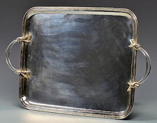 900 Silver Waiter's Tray