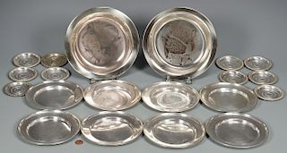 Sterling Plates incl. Bread Plates, Pats & more