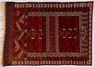 Tekke Hatchi area rug, c. 1930