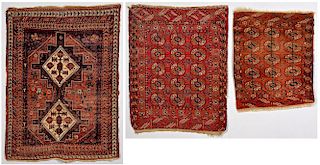 Group of 3 Antique Tribal Area Rugs