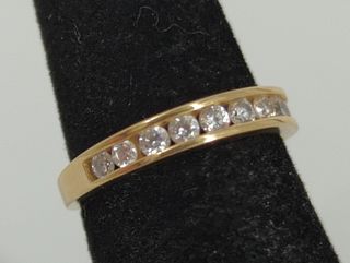 14kt Yellow Gold & CZ Stone Ring