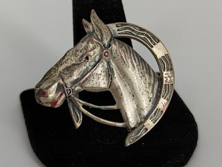 Vintage Sterling Horse Pin