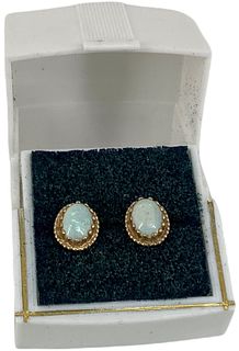 14kt Gold + Opal Earrings