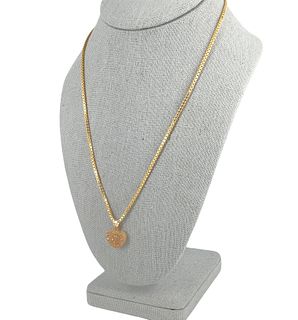 14kt Yellow Gold Necklace With A Pendant