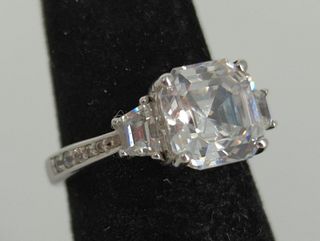 Sterling Silver & CZ Stone Ring