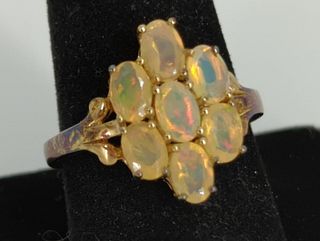 Vermeil Fire Opal Ring