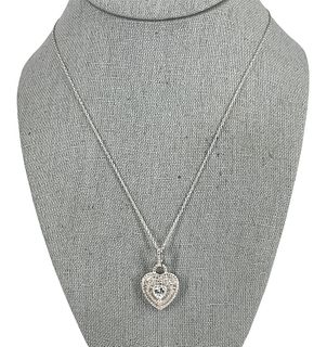 Sterling Silver Necklace With A CZ Pendant