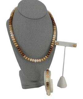 New in Box Honora Pearl Jewelry Set