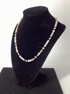Pearl & Garnet Necklace
