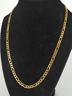 14kt Yellow Gold Figaro Link Chain Necklace