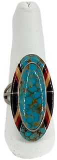 Beautiful Sterling Silver Southwestern Style Ring