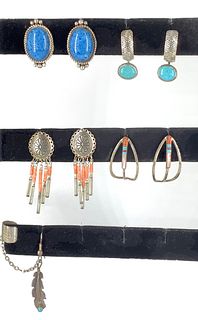 Sterling Silver Southwestern Style Earrings