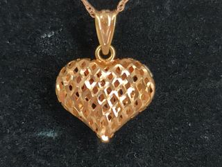 14kt Rose Gold Necklace With Pendant
