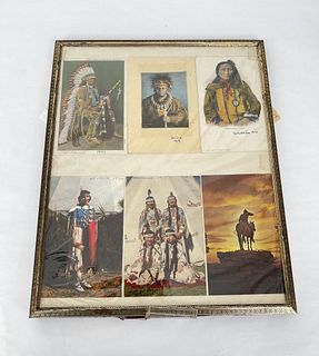 Group of Native American Indian Postcards