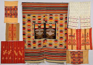 6 items Guatemalan Textiles, e. 20th c.