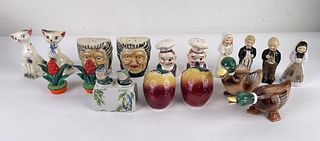 Collection of Antique Salt and Pepper Shakers